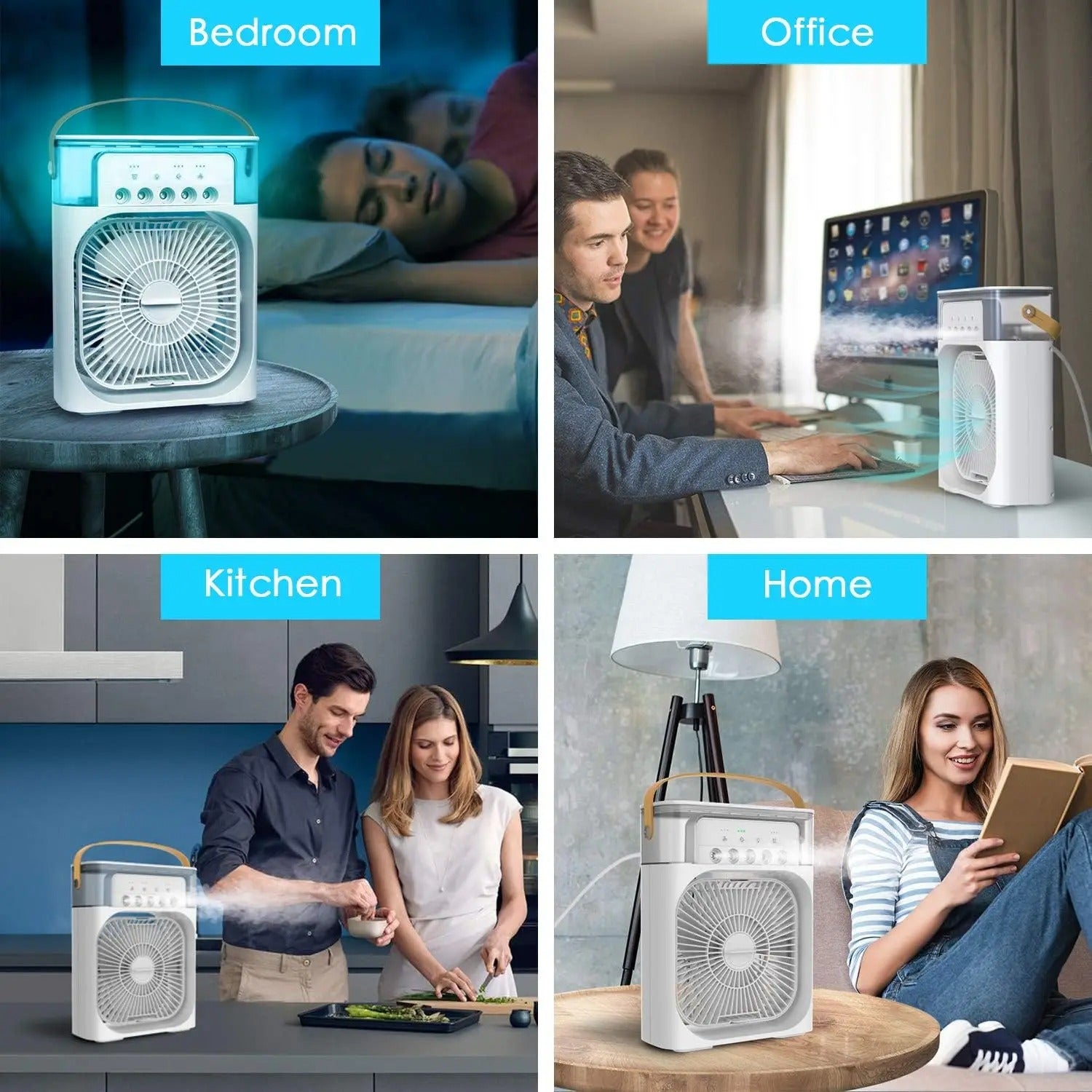 DealsMall.pk™ - 3 In 1 Air Humidifier Water Cooling Fan