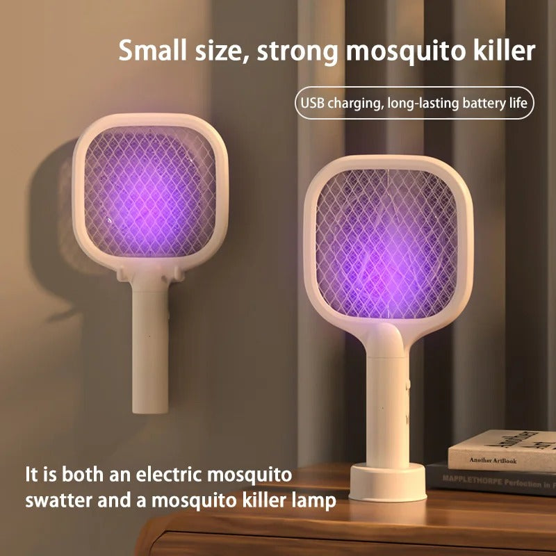 Durable USB Mosquito Swatter Trap - Mini Electric Shock Fly Bug Zapper