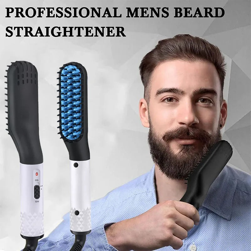 Man Hair Comb Brush Beard Straightener - Multifunctional Hair Straightening Comb