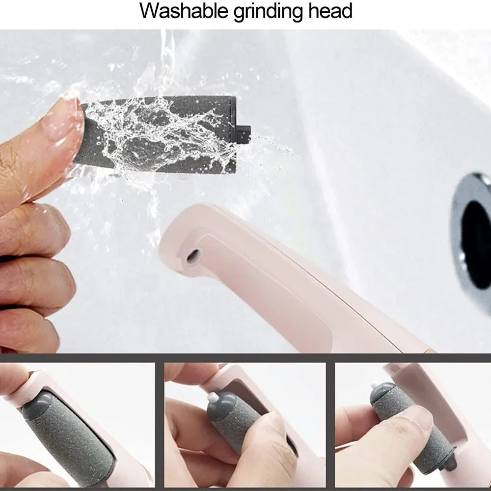 Electric Foot Callus Remover & Grinder – Rechargeable Foot File with Vacuum for Cracked Heels & Dead Skin