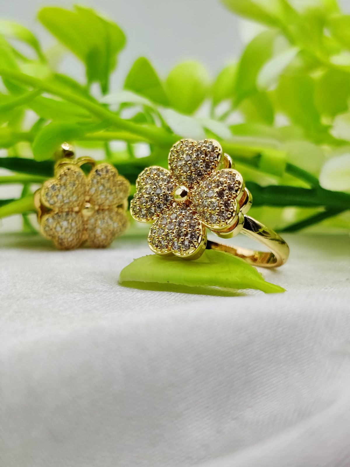 Imported Blossoming Elegance Moveable Ring – Grace in Motion