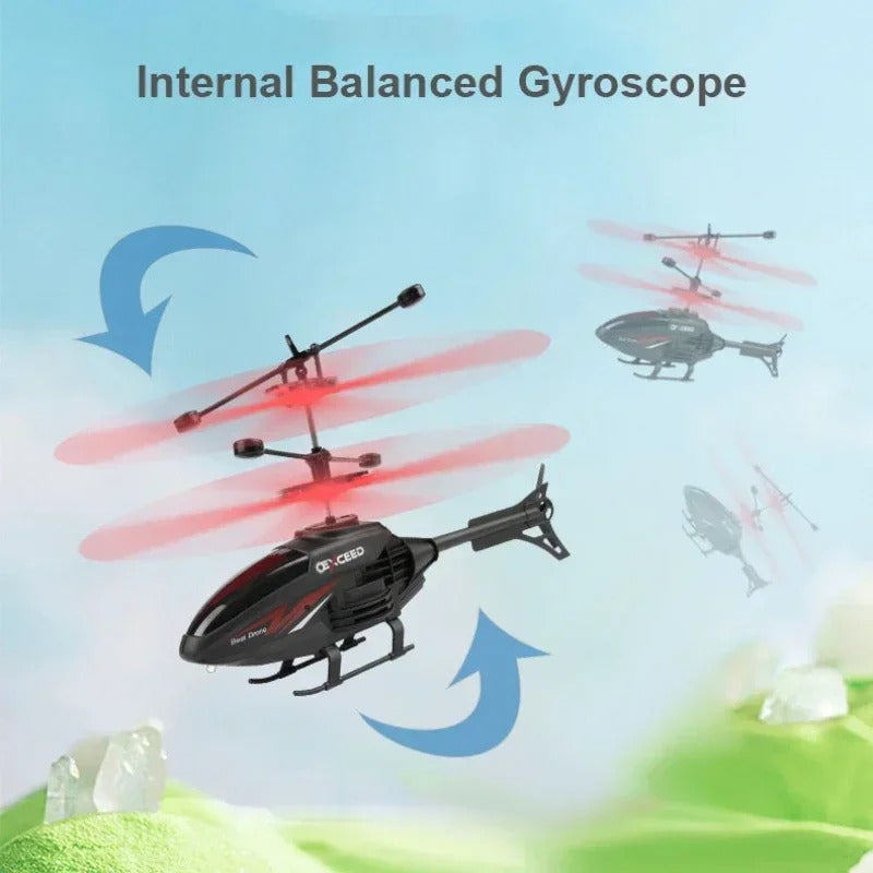 Rechargeable Flying Helicopter With Lights