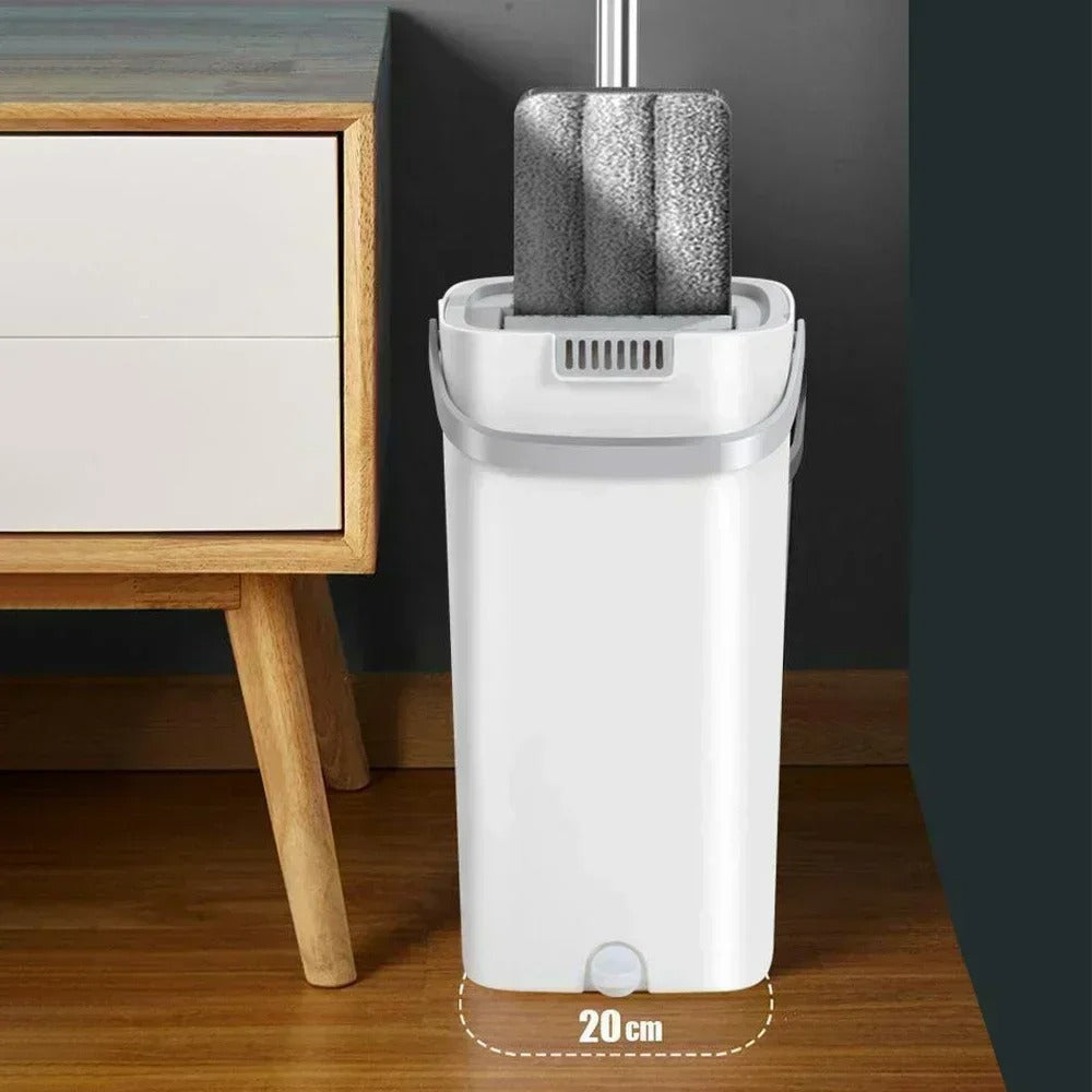 Mop Floor Squeeze Mop With Bucket – Hardwood & Wood Floor Rotary Scrubbing Mop