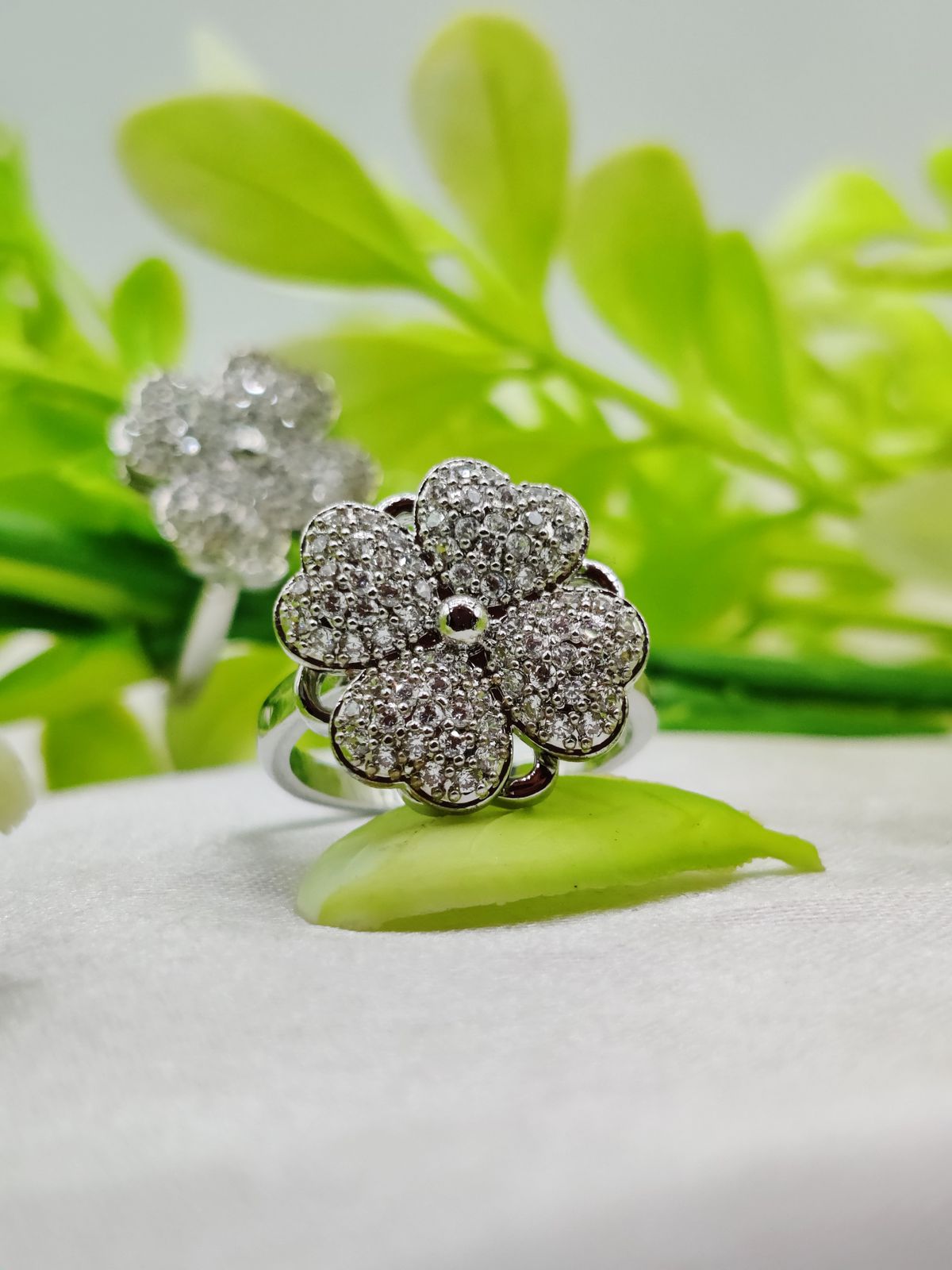 Imported Blossoming Elegance Moveable Ring – Grace in Motion