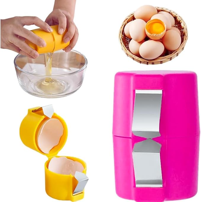 Egg Shell Opener – Durable Design, Smooth Cutting, Comfortable Grip | Easy Egg Opening Tool for Kitchen & Daily Cooking Use