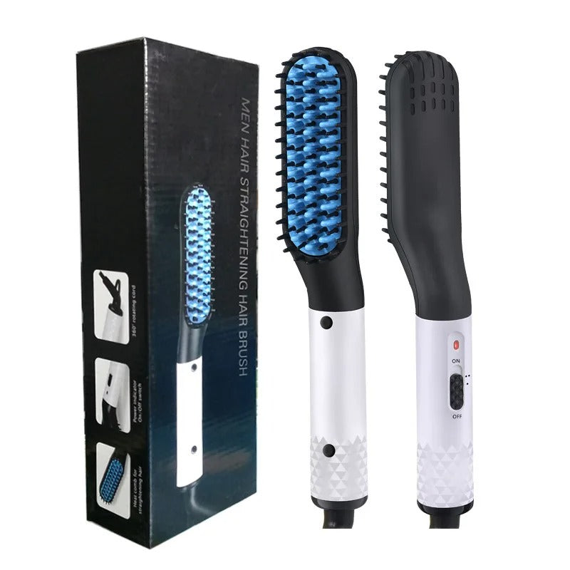 Man Hair Comb Brush Beard Straightener - Multifunctional Hair Straightening Comb