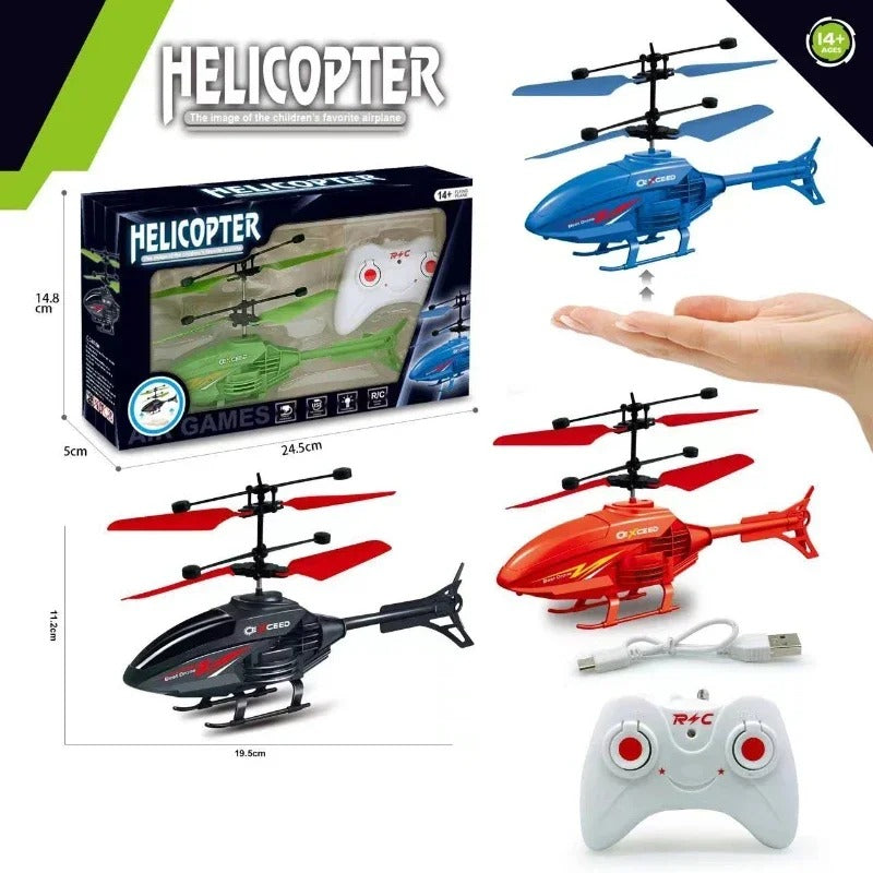 Rechargeable Flying Helicopter With Lights