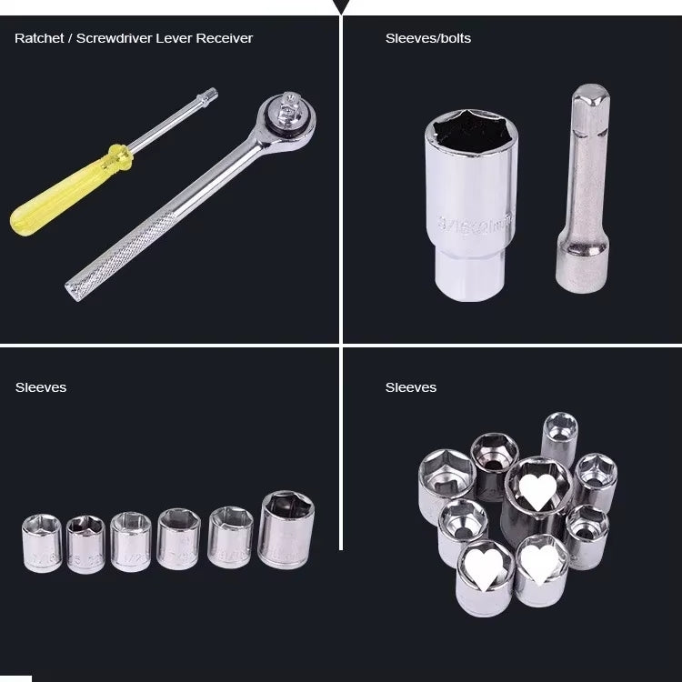 10 Piece High Quality Socket Wrench Set Spanner - Best Quality Tool Kit