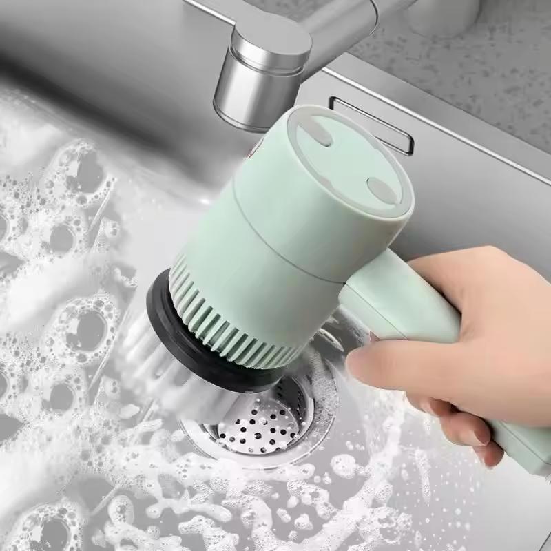 Wireless Handheld Electric Cleaning Brush Set