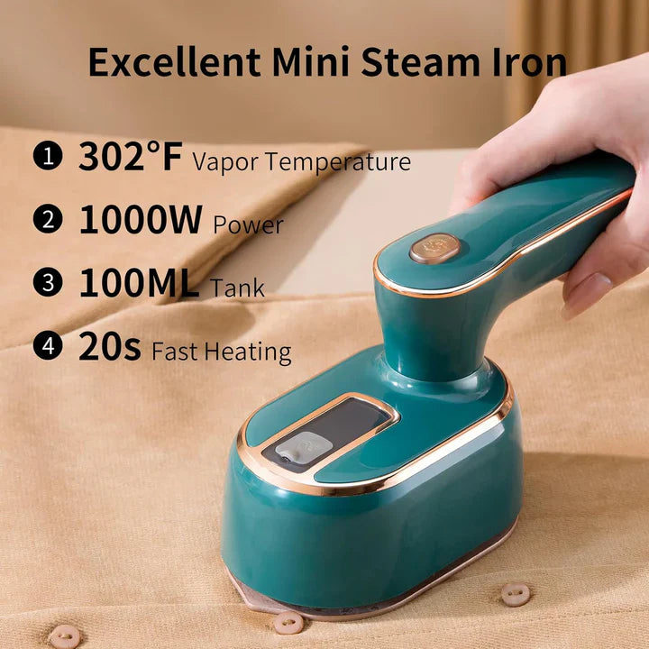 Portable Micro Steam Iron – Dual Mode Dry & Wet Ironing | Portable & Fast Heating