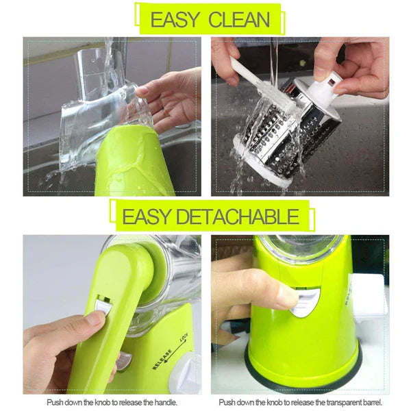 Dealsera.pk™ - 3 In 1 Rotary Drum Grater Kaddu Kash - [IMPORTED]