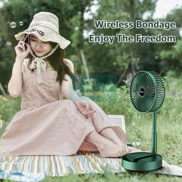Rechargeable Fan Mini Foldable Telescopic Fan - USB Foldable Table Desk Fan